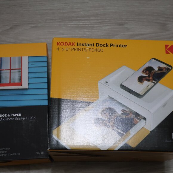 Kodak Instant Dock Printer PD460 with Cartridge Paper NIB - Picture 4 of 4